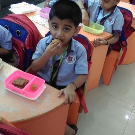 Food Day Celebration By Neo Kids...its Barfis And Lodoos